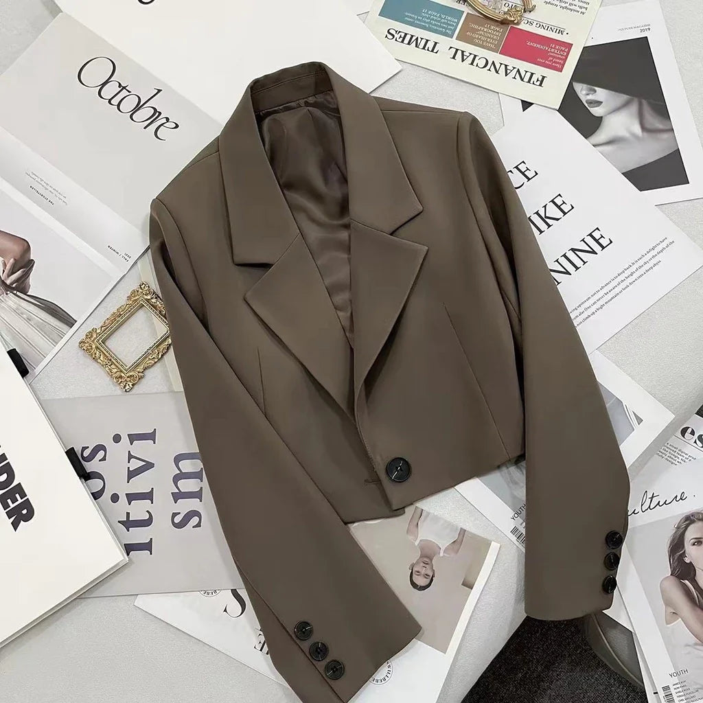 Parley | Cropped Blazer met Minimalistische Snit