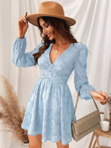 Susan | Elegante V-Hals Mini Jurk