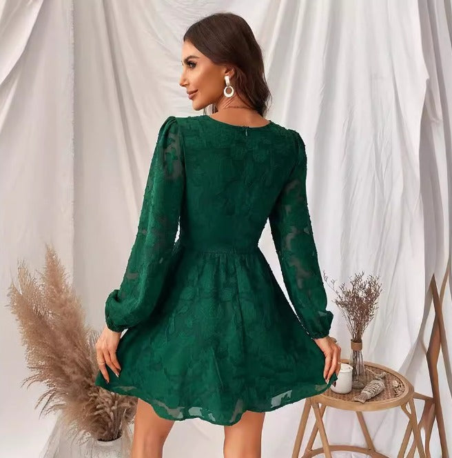 Susan | Elegante V-Hals Mini Jurk
