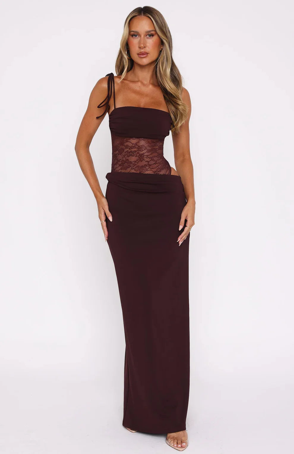 Sophia | Elegante Maxi Jurk met Kant