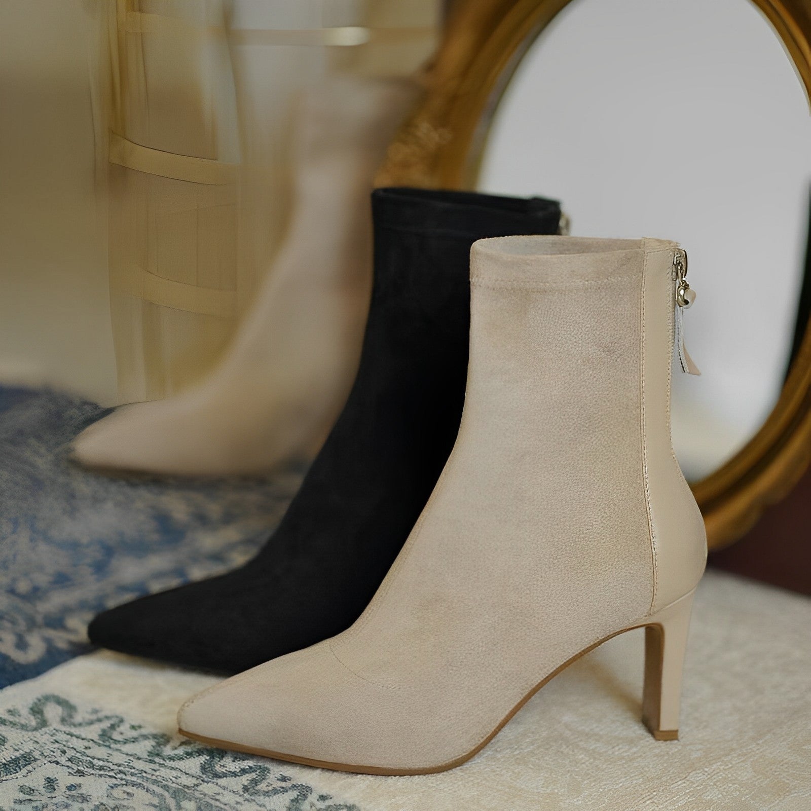 Joda | Elegante Enkellaarzen met Hak