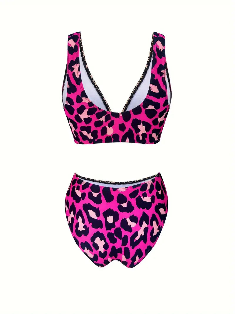Bailee | Verfijnde Leopard Print Bikini Set