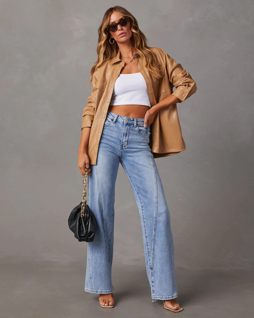 Flore | High-Waist Jeans met Wijde Pijpen