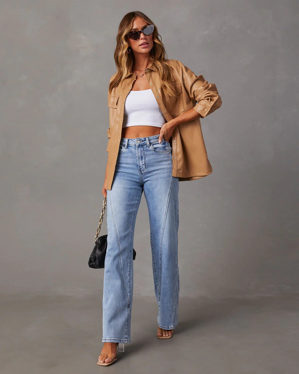 Flore | High-Waist Jeans met Wijde Pijpen