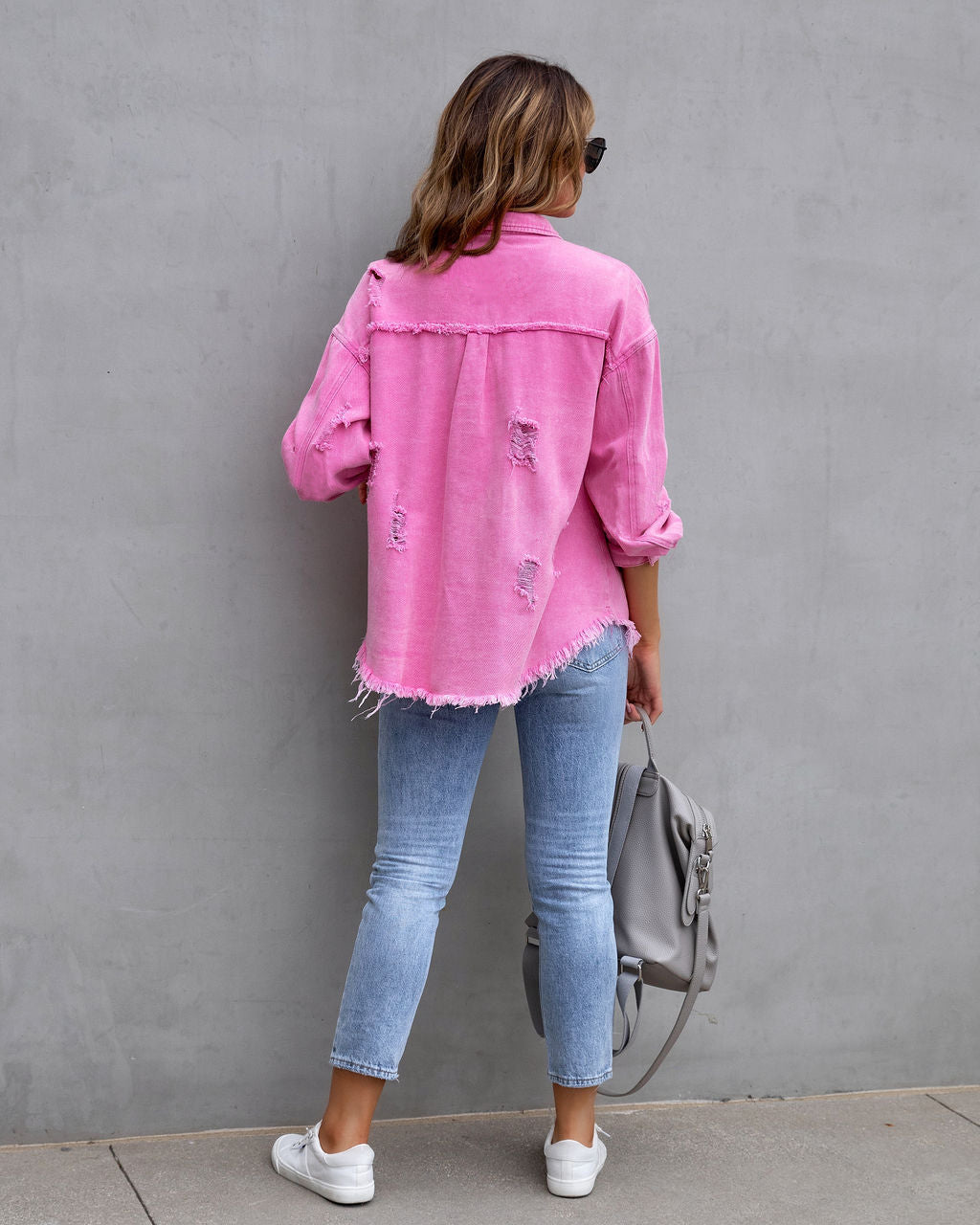 Valerie | Casual Ripped Shirt Jacket