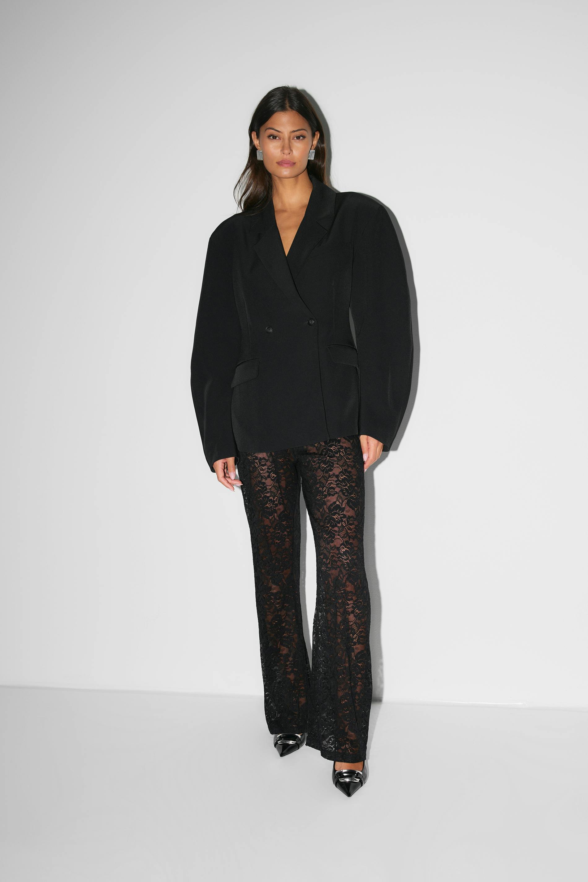 Joy | Luxe pantalon van kant