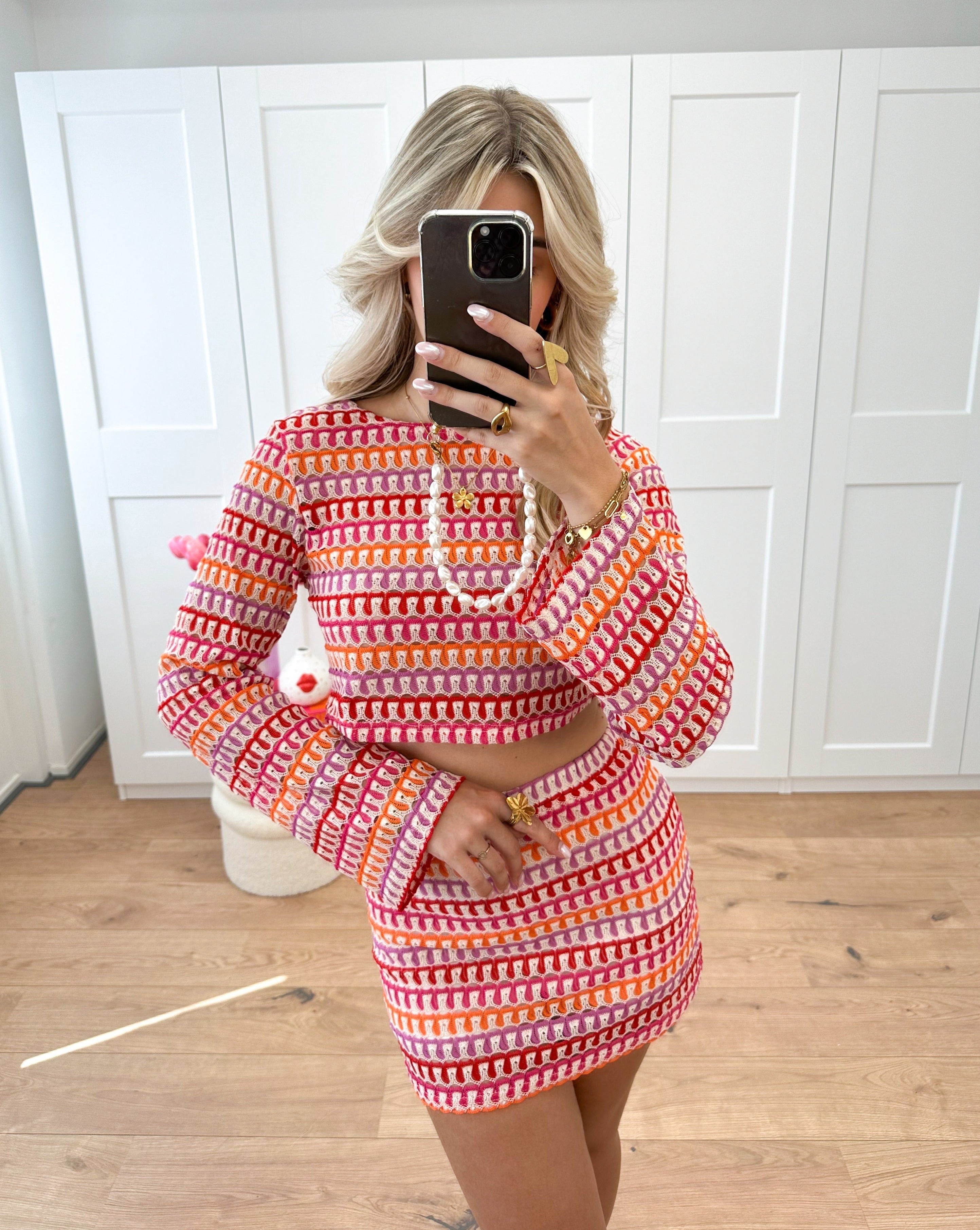 Jamilia | Colorful Crochet Two-Piece Set