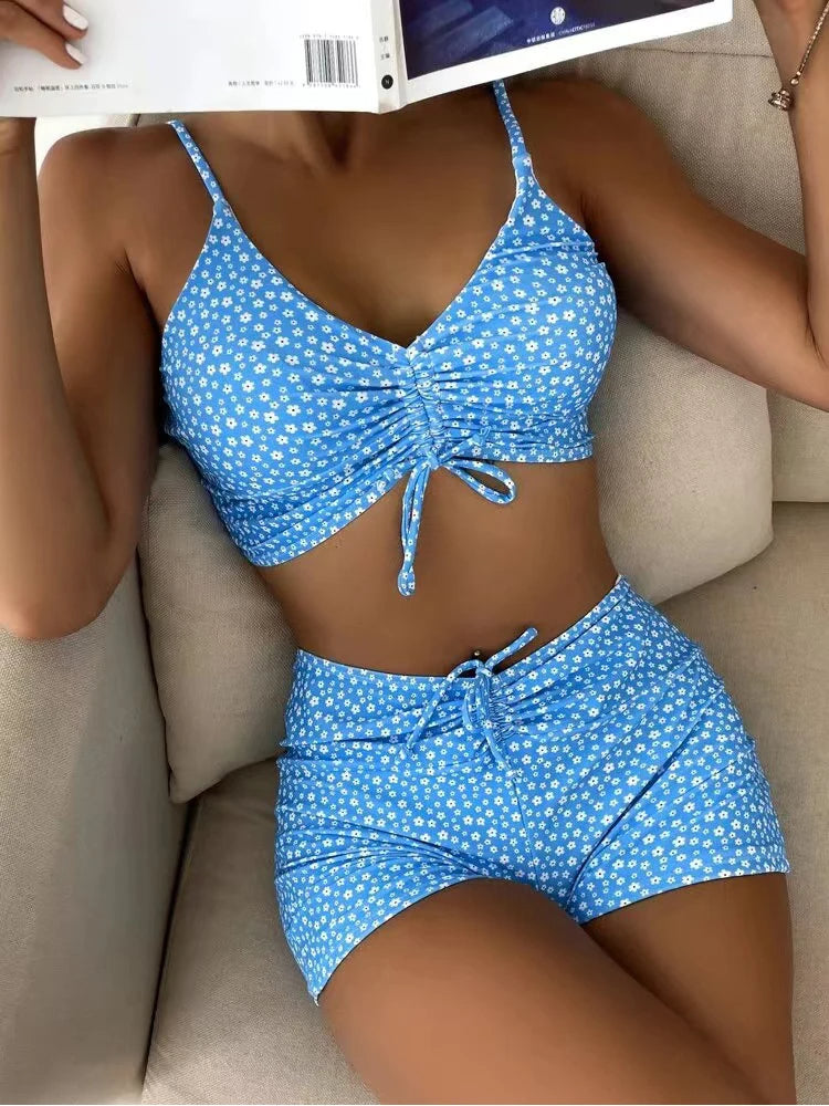 Vivienne | High-Waist Bikini met Bloemenprint