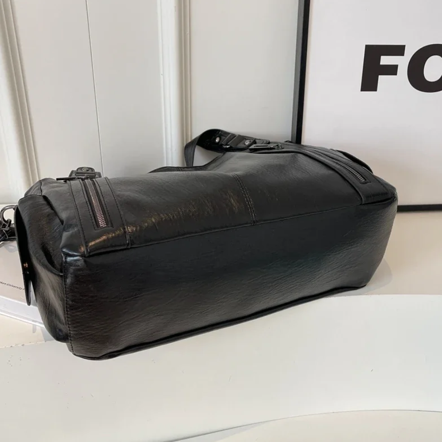 Lila | Functionele Dames Handtas met Ritssluitingen en Schouderband