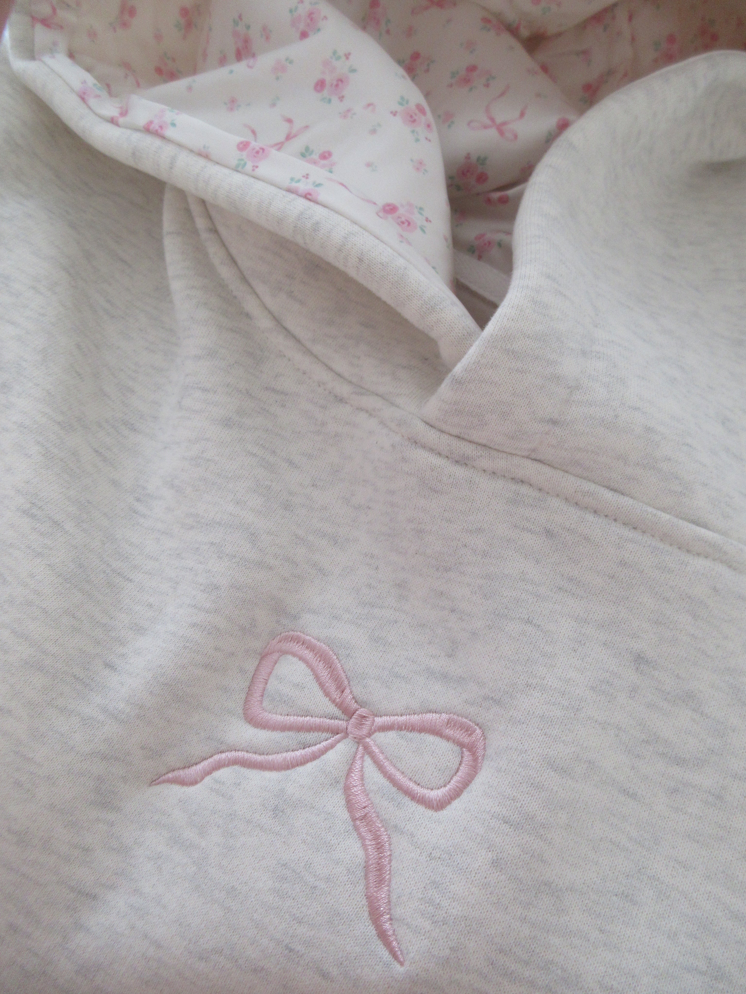 Zachte Oversized Bow Hoodie met Capuchon