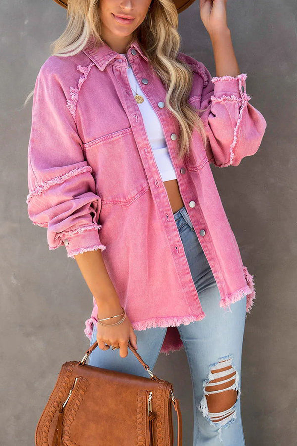 Trendy speelse dames corduroy jas