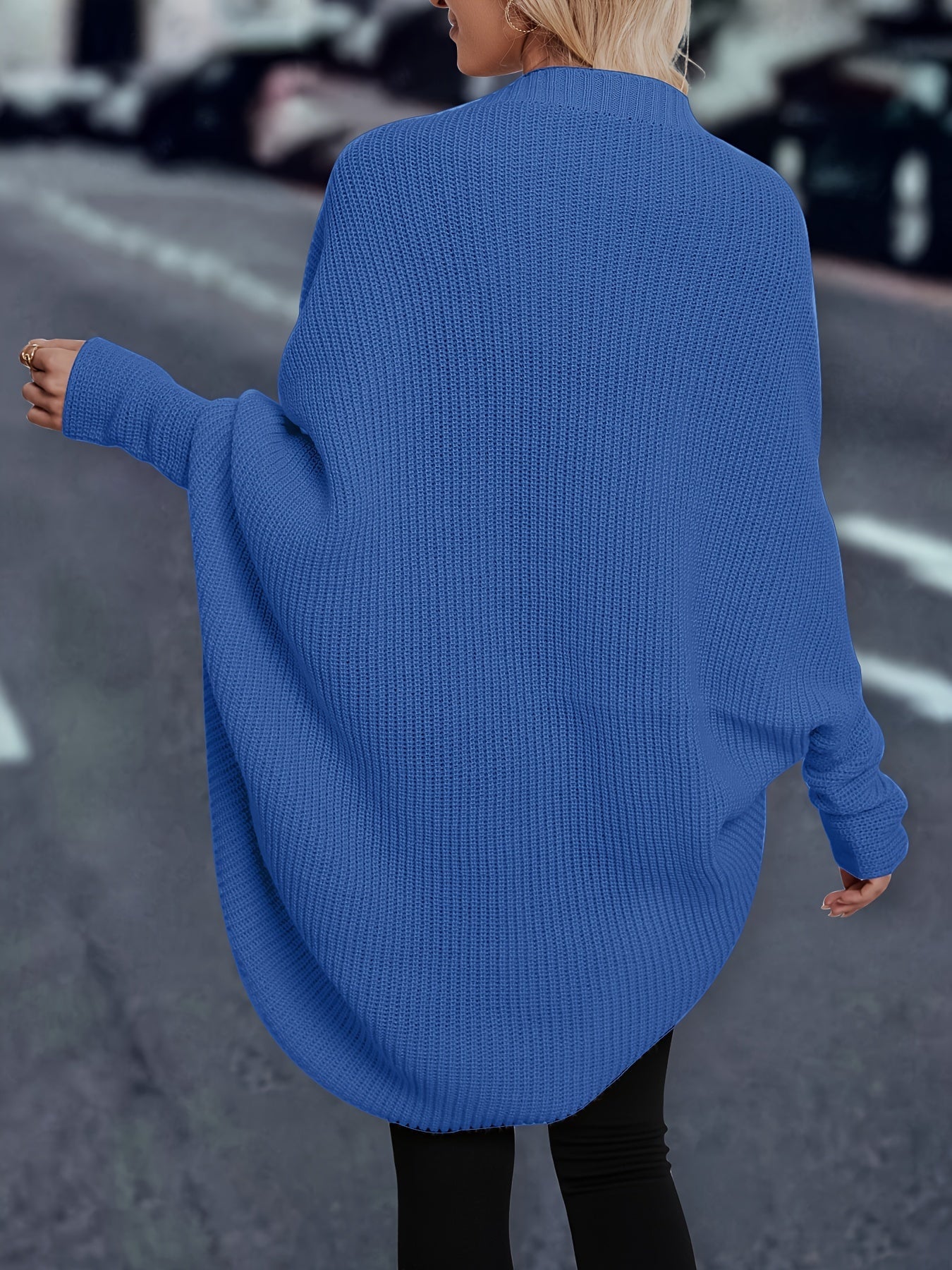 Comfortabel Lang Warm Gebreid Dames Vest