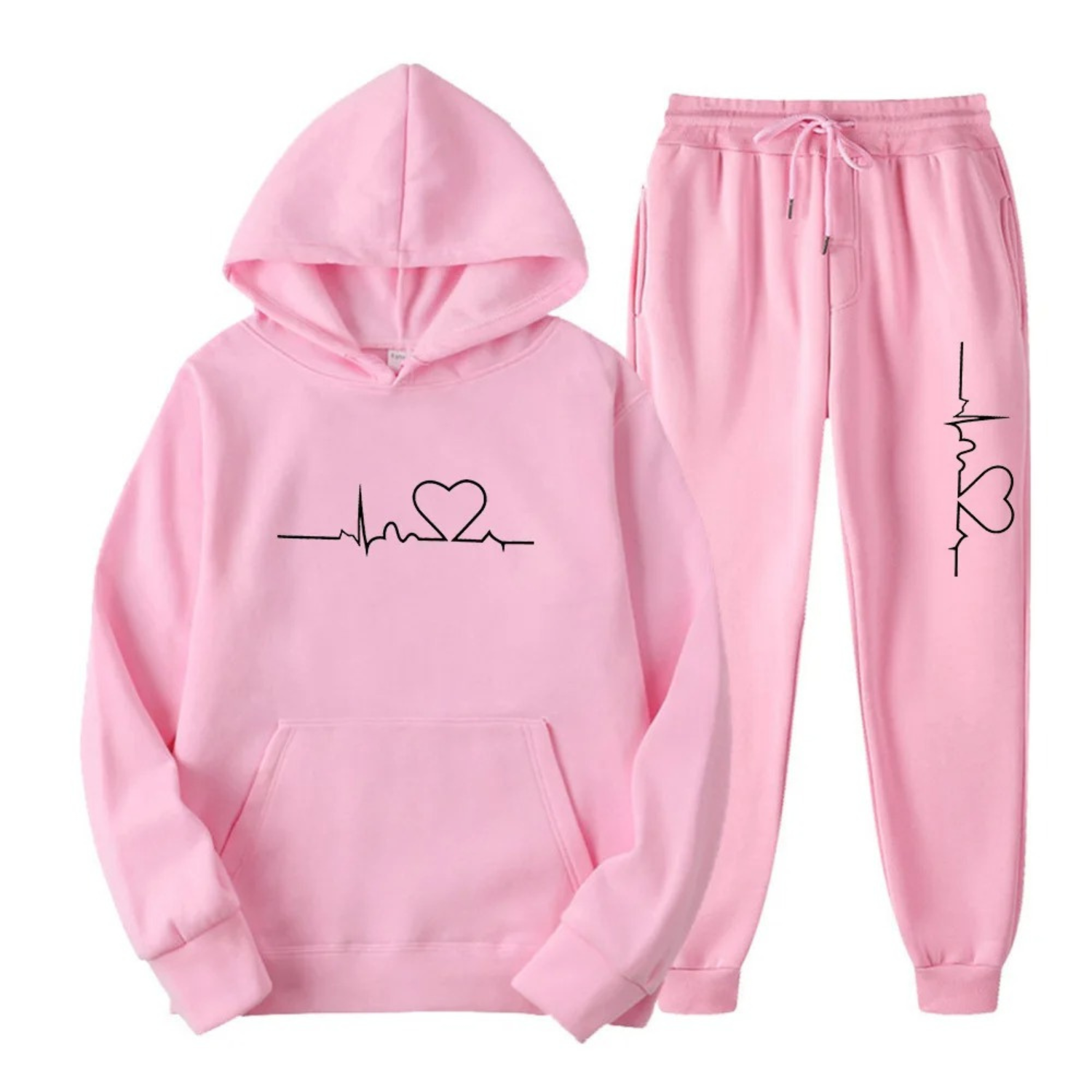 Comfortabele Oversized Dames Hoodie Trainingspak Set