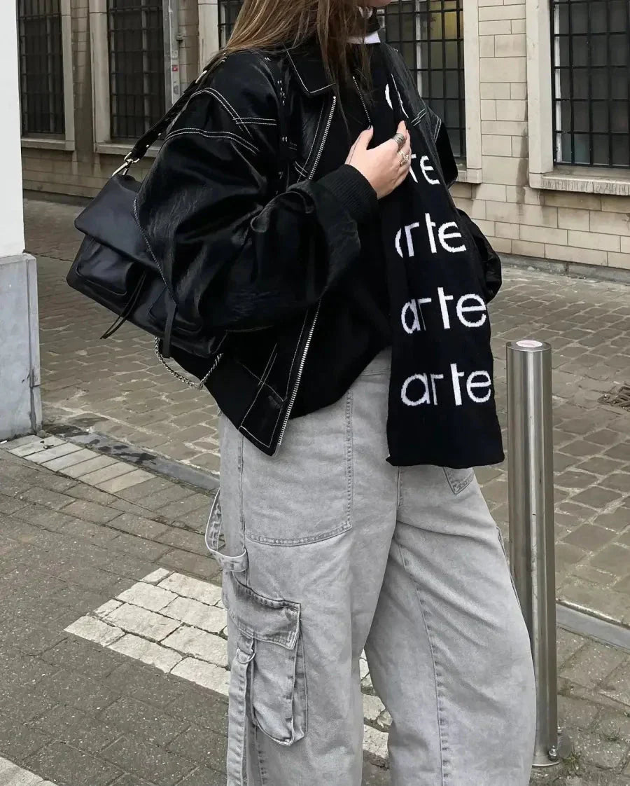 Anne | Trendy Oversized Leren Jas