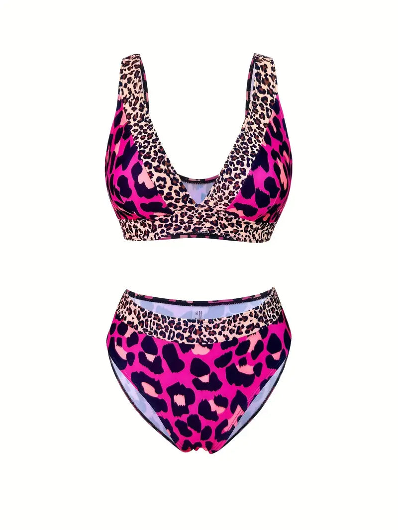 Bailee | Verfijnde Leopard Print Bikini Set