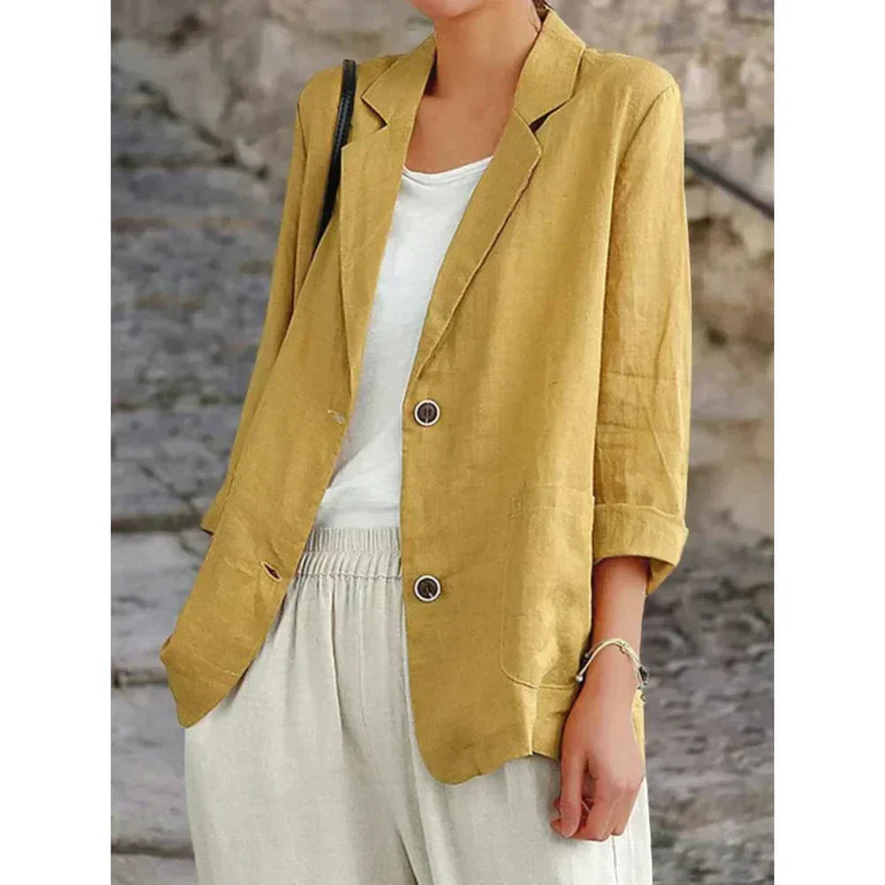 Luchtige comfortabele dames blazer