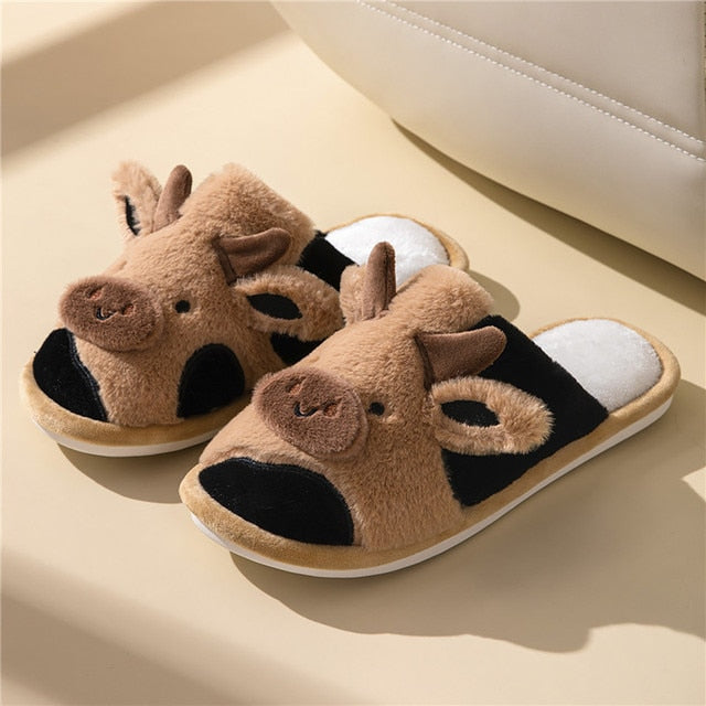 Luxe Comfortabele Vrouwen Pantoffels Met Dierenprint