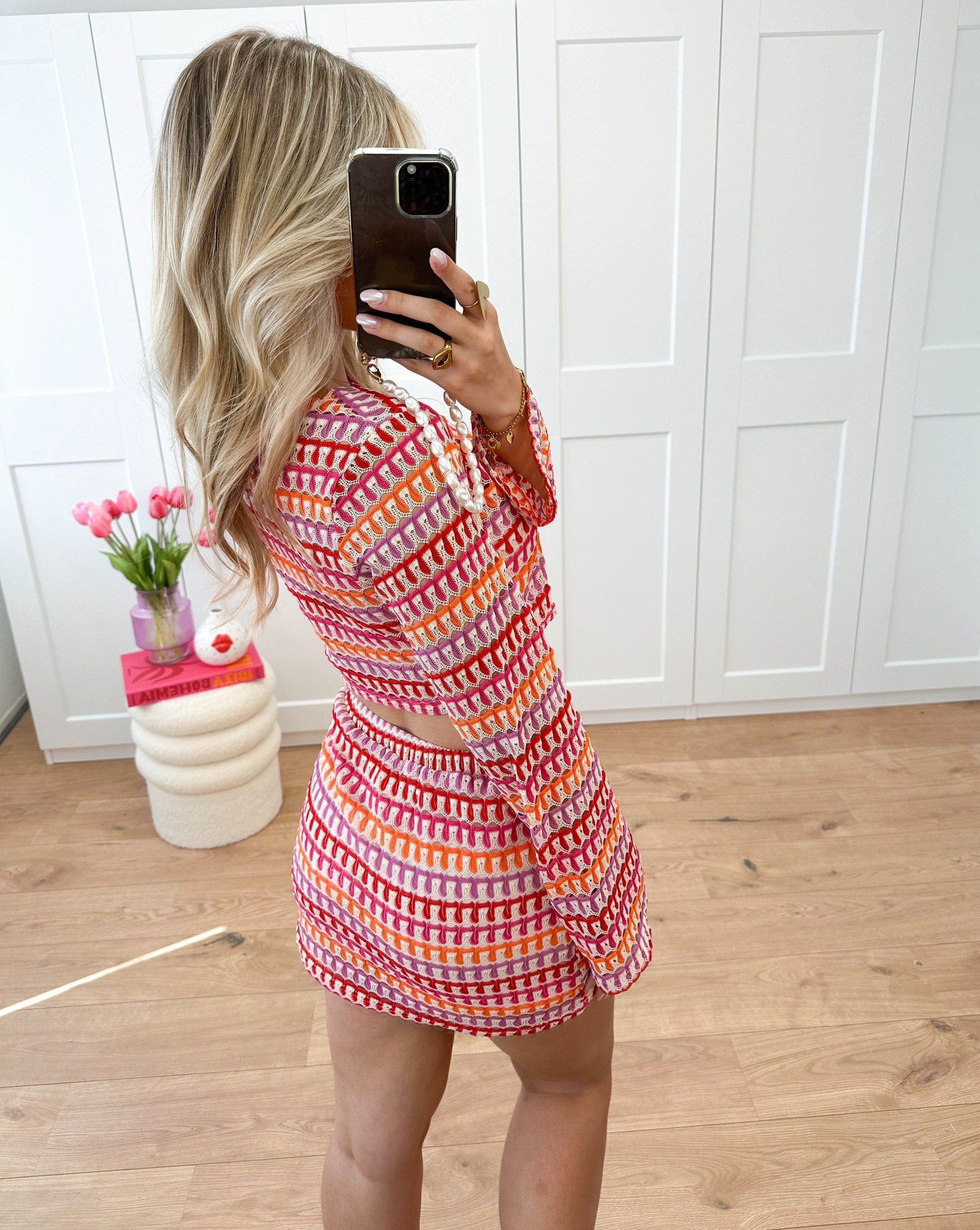 Jamilia | Colorful Crochet Two-Piece Set