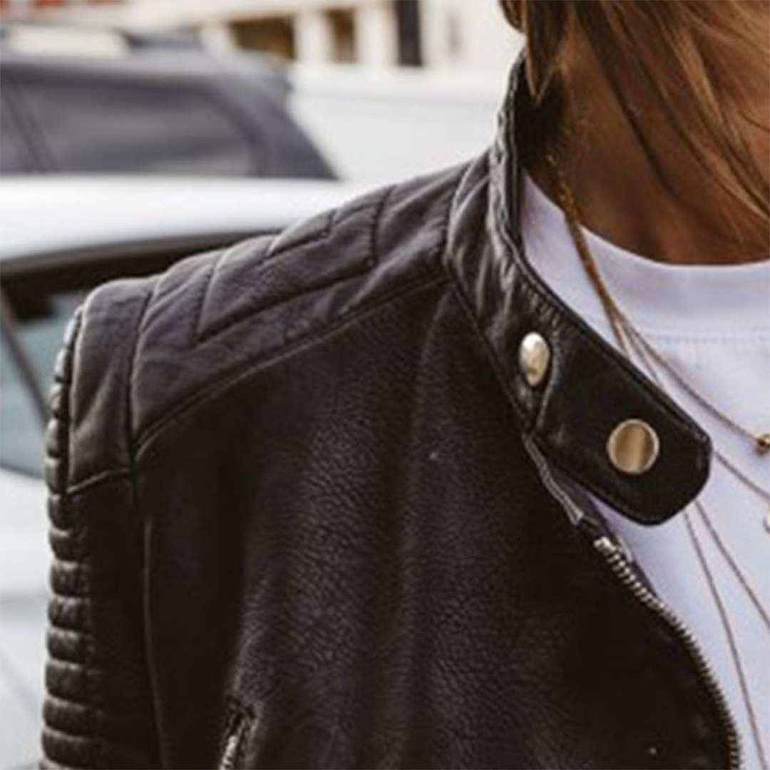 Megan | Classic Biker Leather Jacket