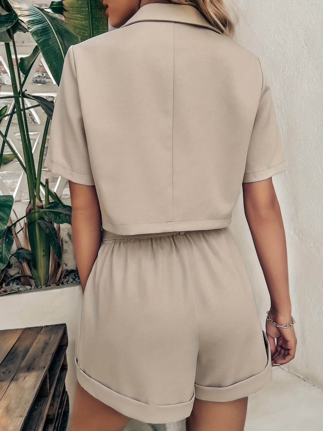 Delayna | Zomerse Blazer & Shorts Set
