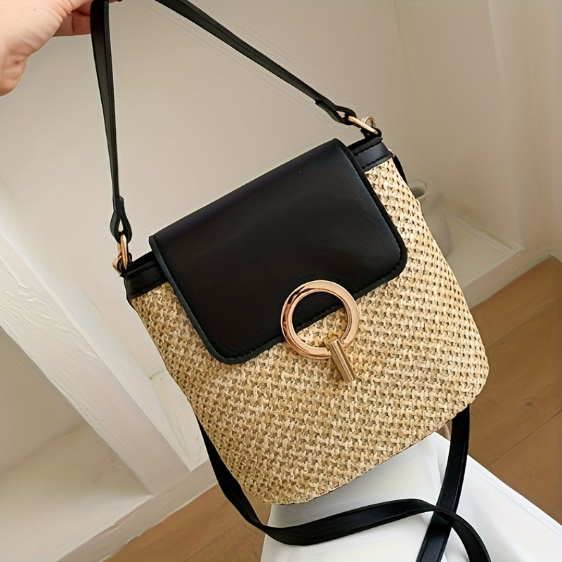 Rhoma | Gevlochten Crossbodytas met Luxe Sluiting