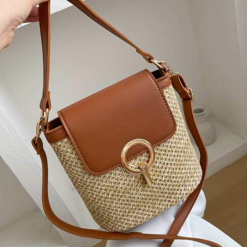 Rhoma | Gevlochten Crossbodytas met Luxe Sluiting