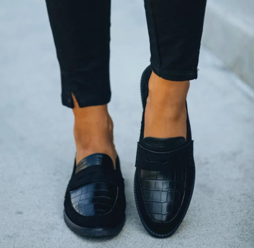Cecilia - Comfortabele en Stijlvolle Zwarte Loafers voor Vrouwen
