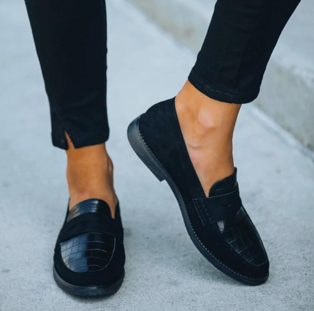 Cecilia - Comfortabele en Stijlvolle Zwarte Loafers voor Vrouwen