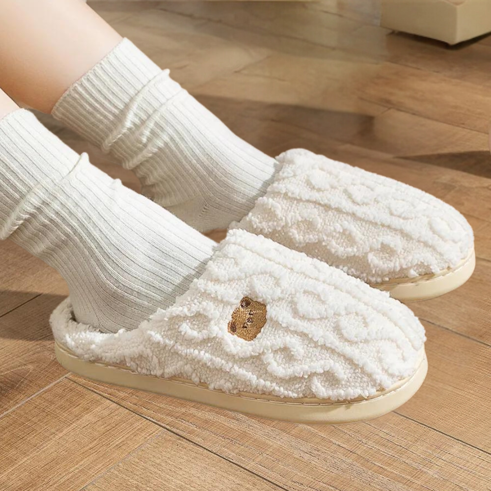 Zachte Gebreide Comfortabele Dames Pantoffels