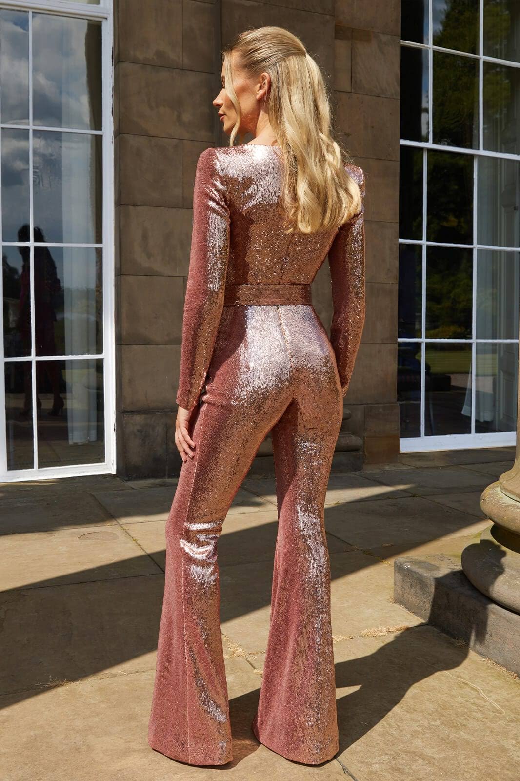 Reecha | Luxe Glanzende Jumpsuit