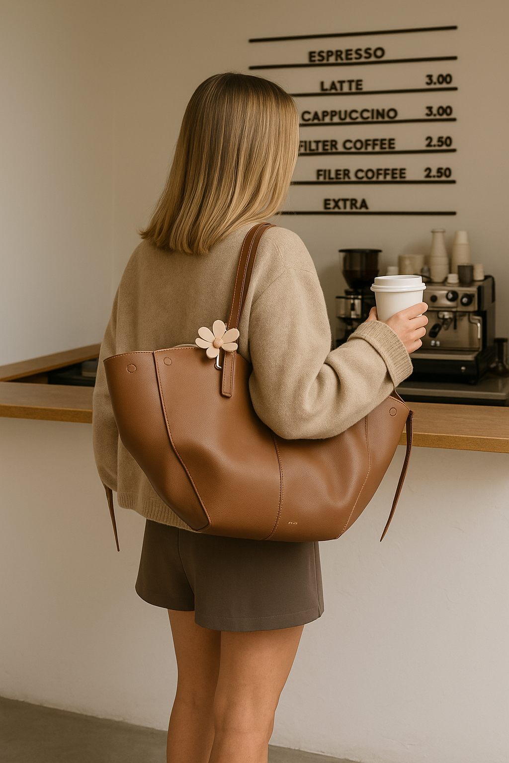 Vintage Chique Dames Tote Bag met Ruime Binnenvakken