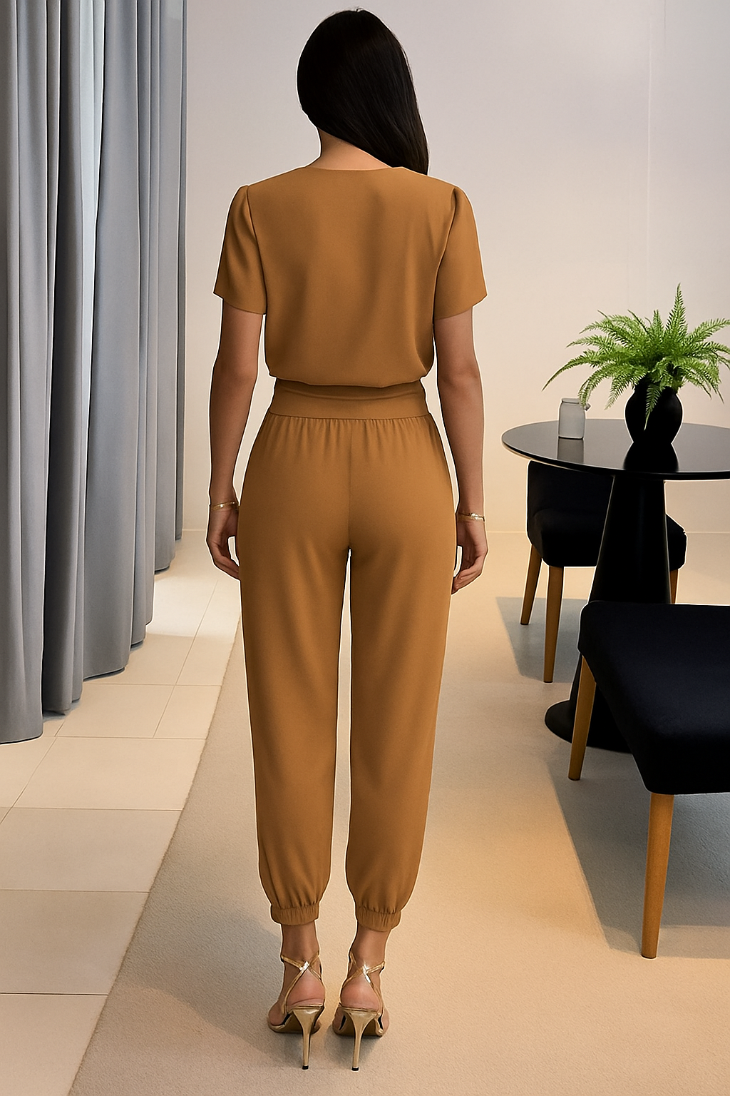 Andzia | Elegante Loungetop en Broek Set