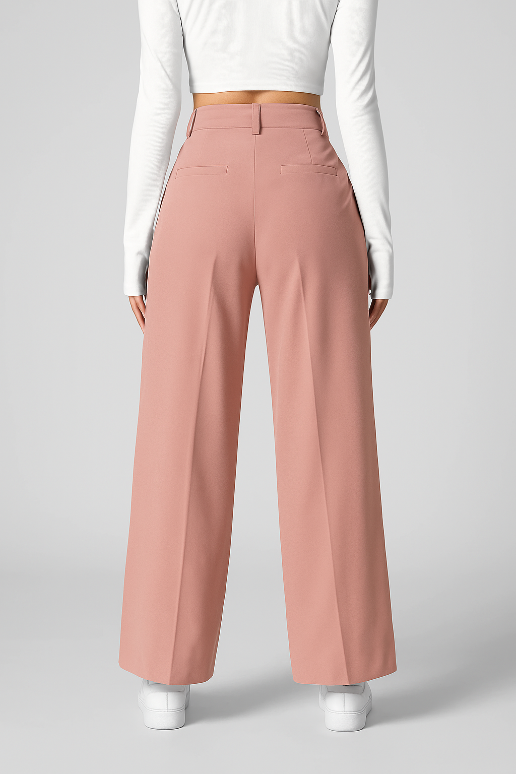 Anneliese | Plissé Wide-Leg Trousers