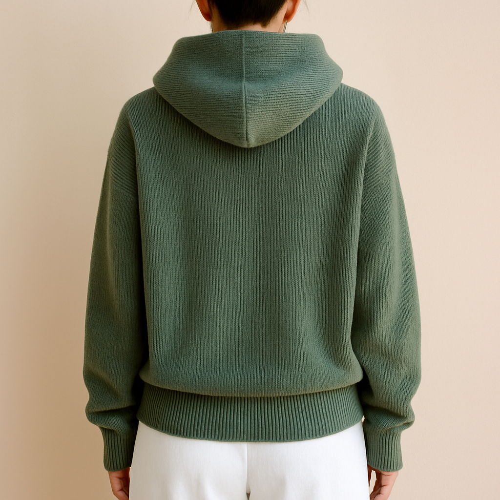 Gebreide Oversized Hoodie met Capuchon