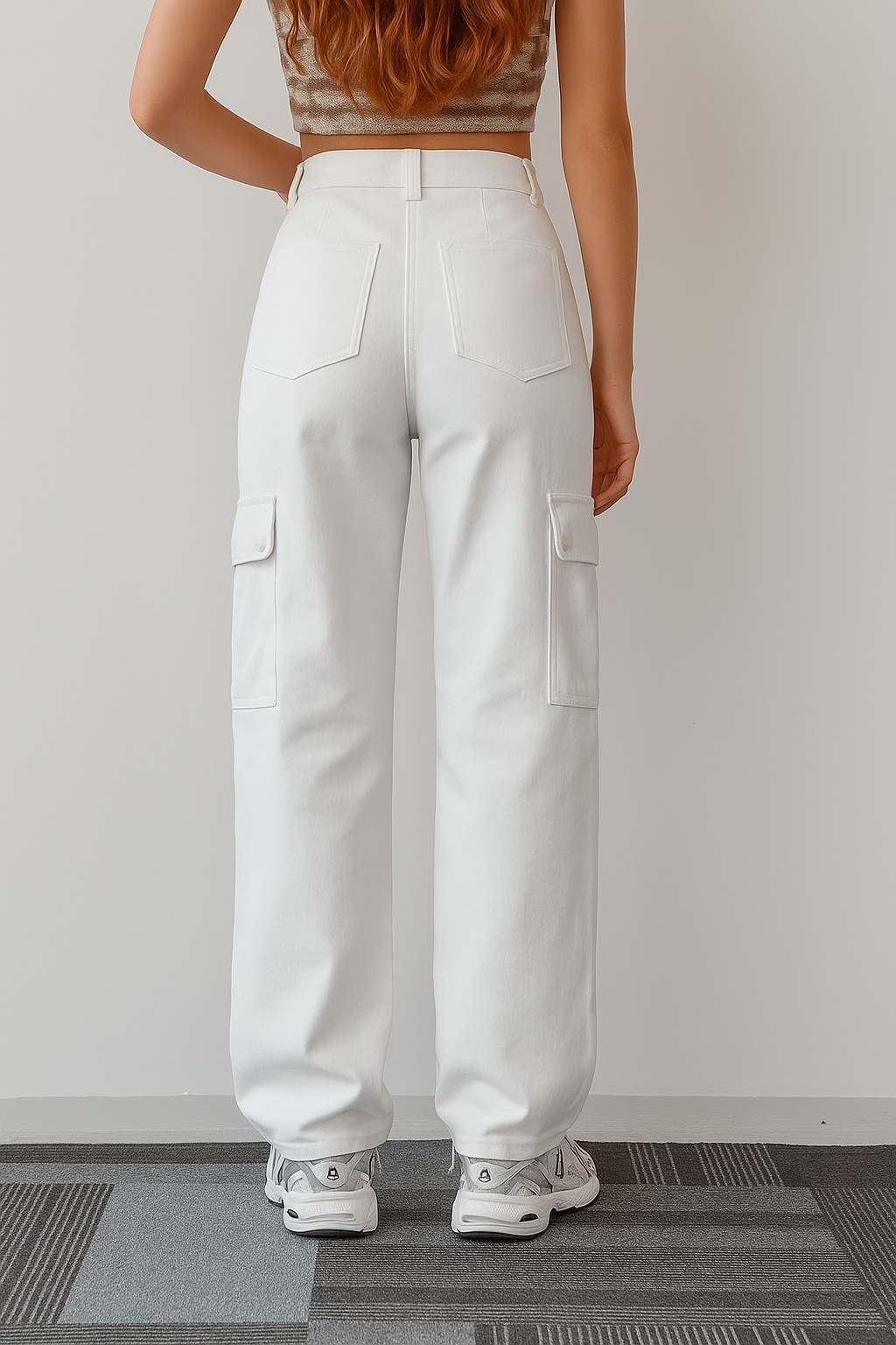 Perfect High Waist Cargo Jeans | Comfy Fit
