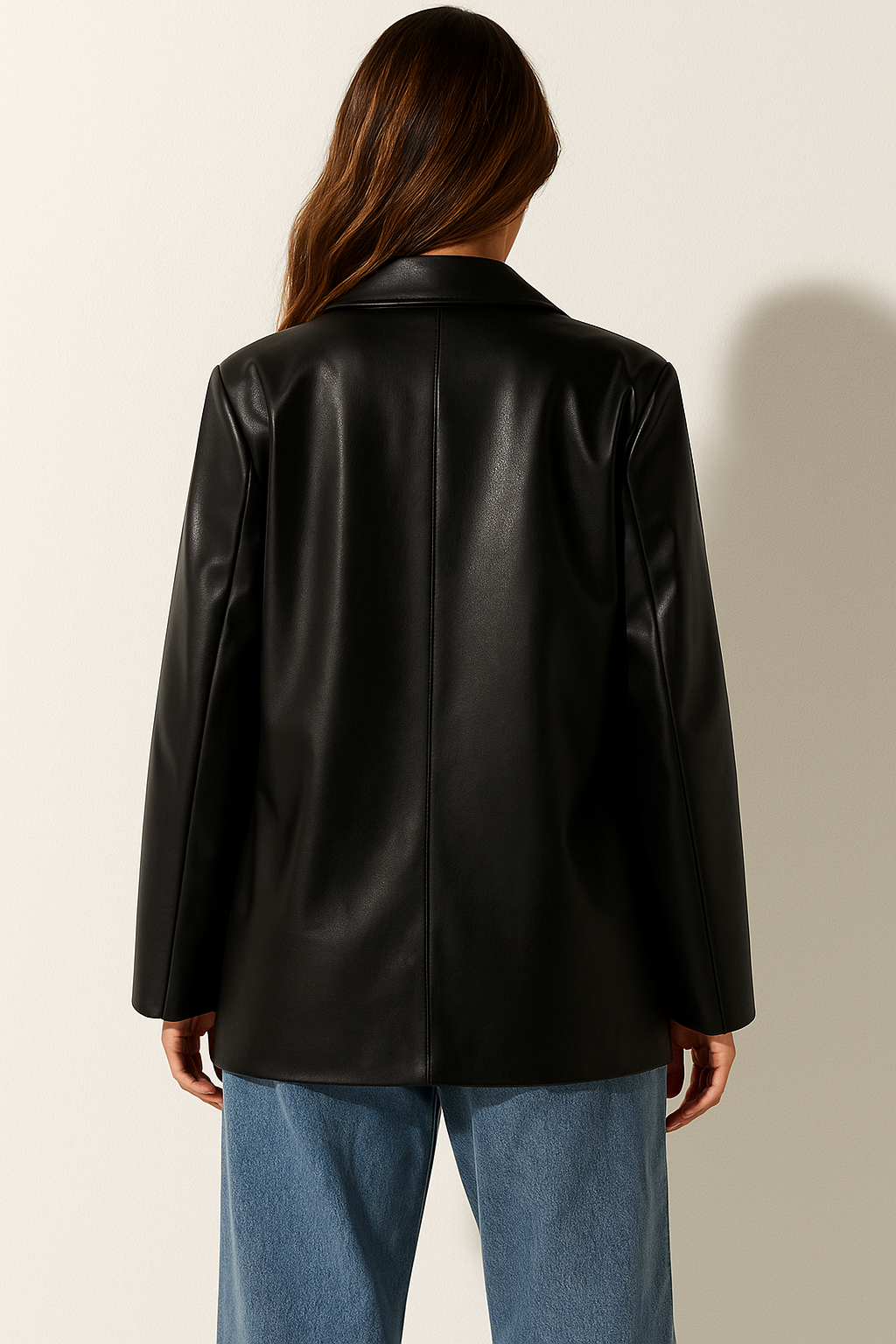 Antonella | Elegante PU Leren BlazerJas