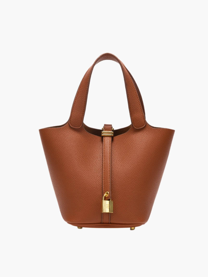 Lilla | Luxe Handtas met Gouden Slotdetail
