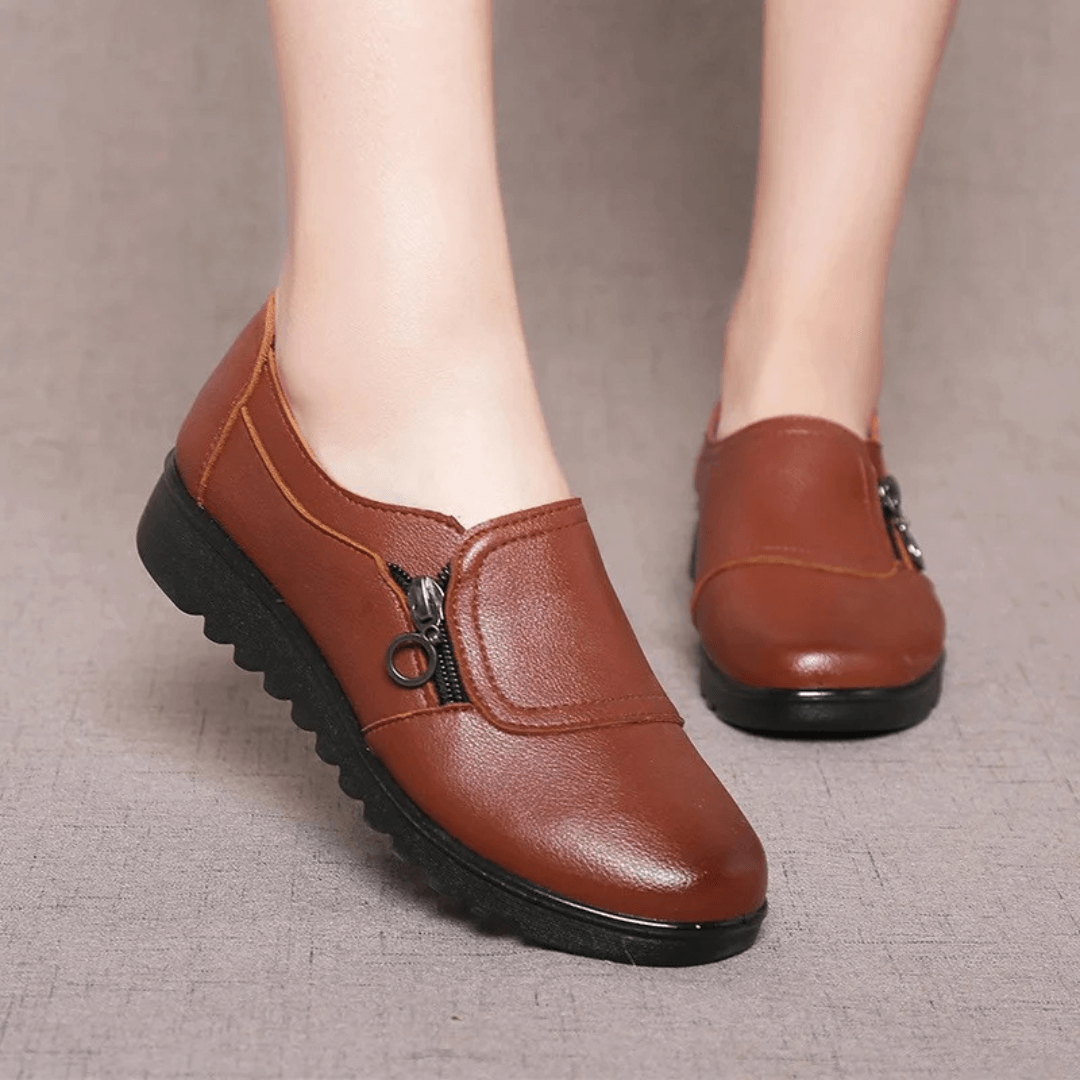 Fabricia | Comfortabele Orthopedische Leren Instappers