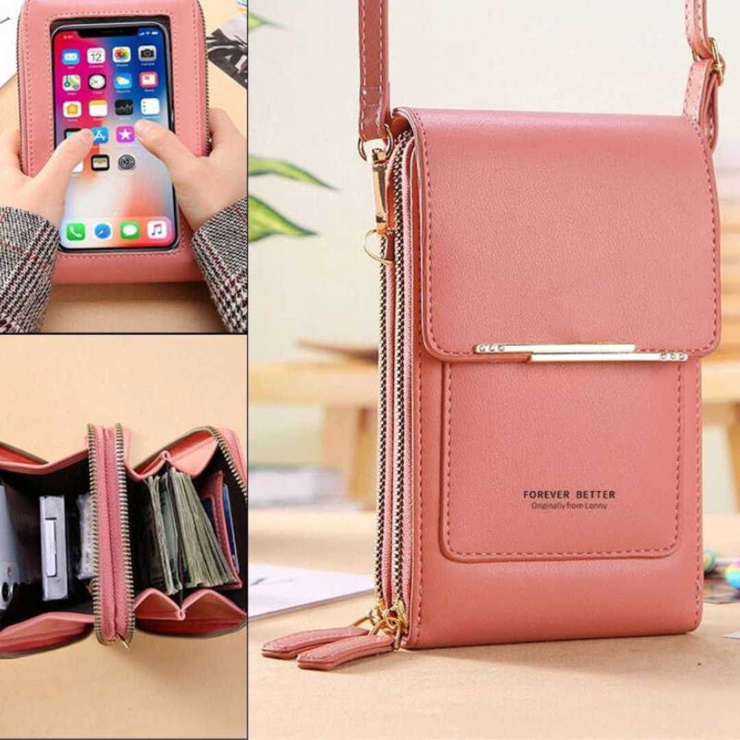 Leda | Minimalistische Crossbody Telefoontas