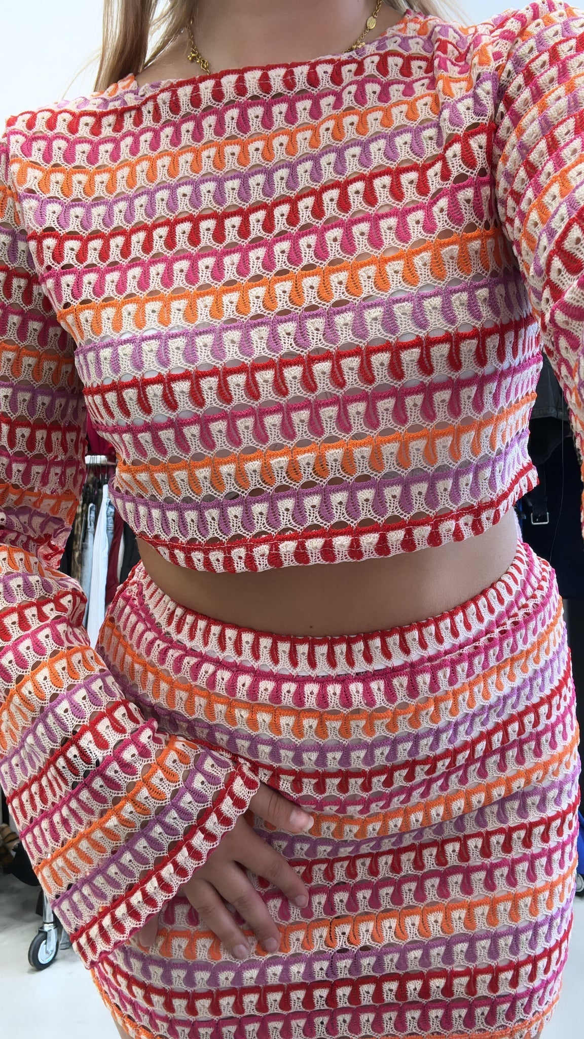 Jamilia | Colorful Crochet Two-Piece Set