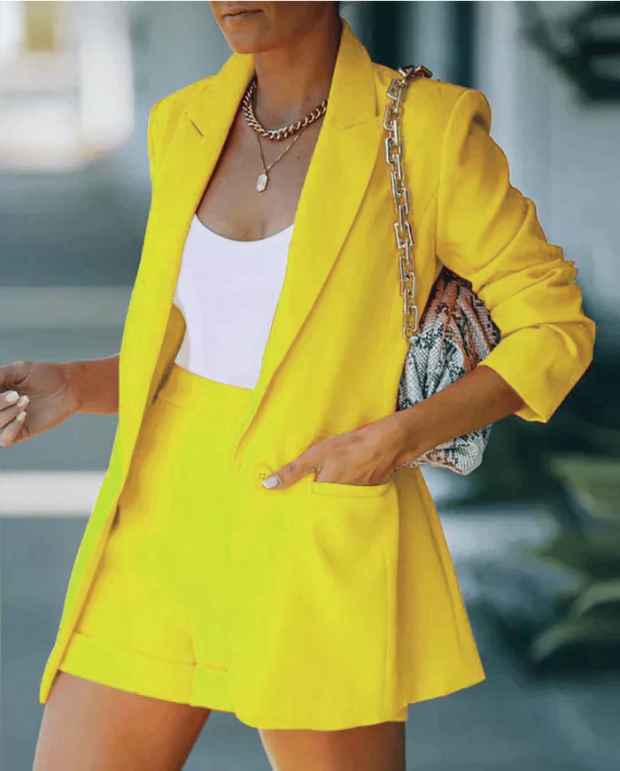 Azaleah | Chic Blazer and Shorts Set
