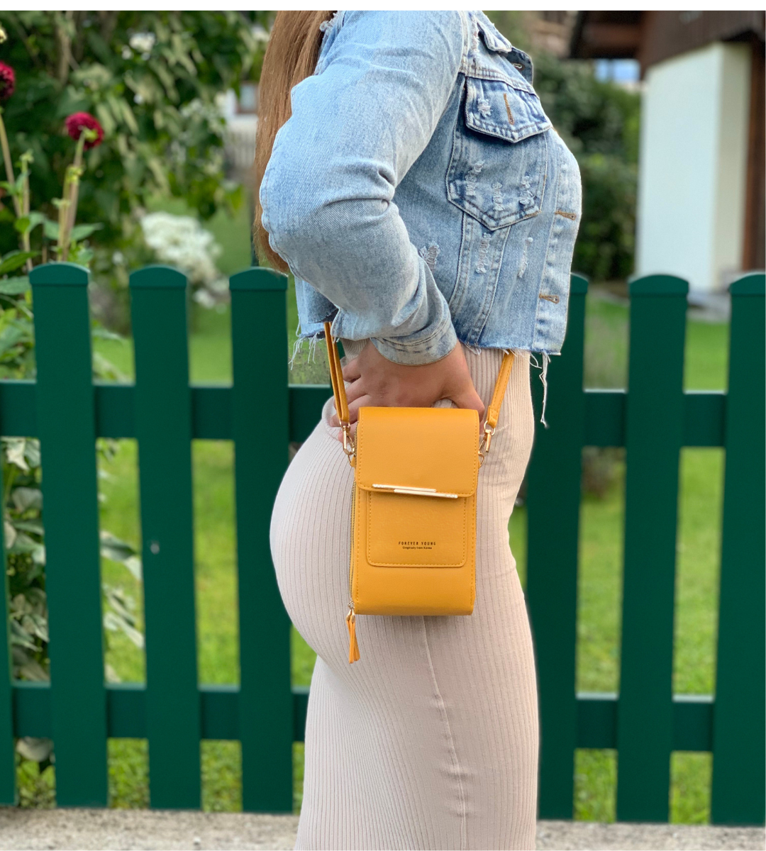Leda | Minimalistische Crossbody Telefoontas