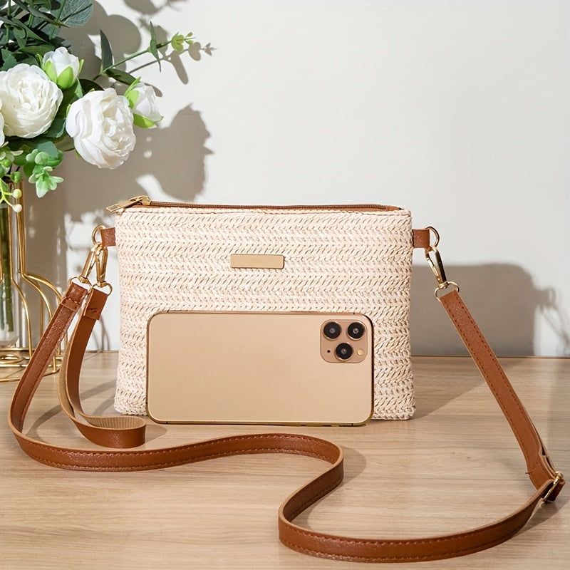 Rain | Kleine Gevlochten Crossbody Tas