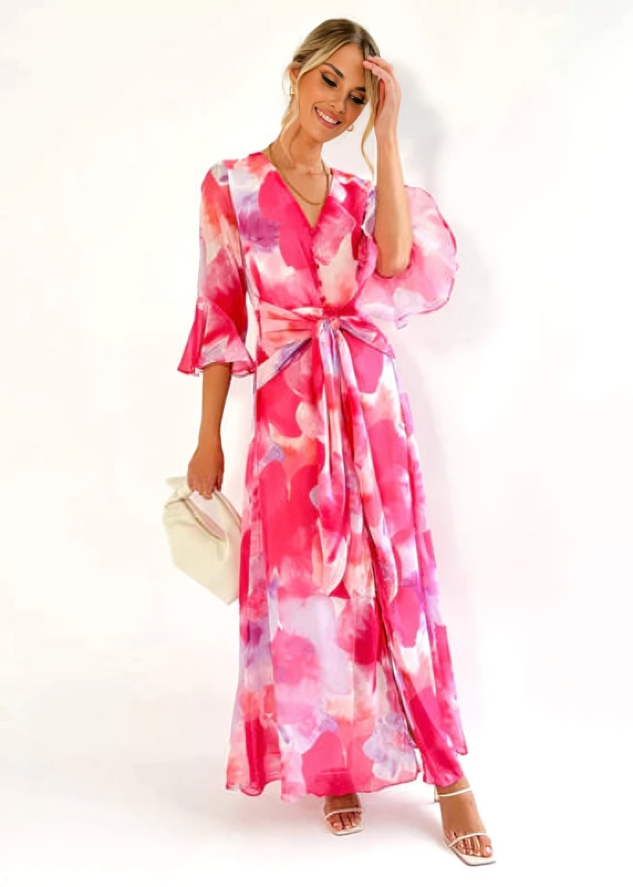 Tiziana | Flowing Luxe Maxi met Speelse V-hals