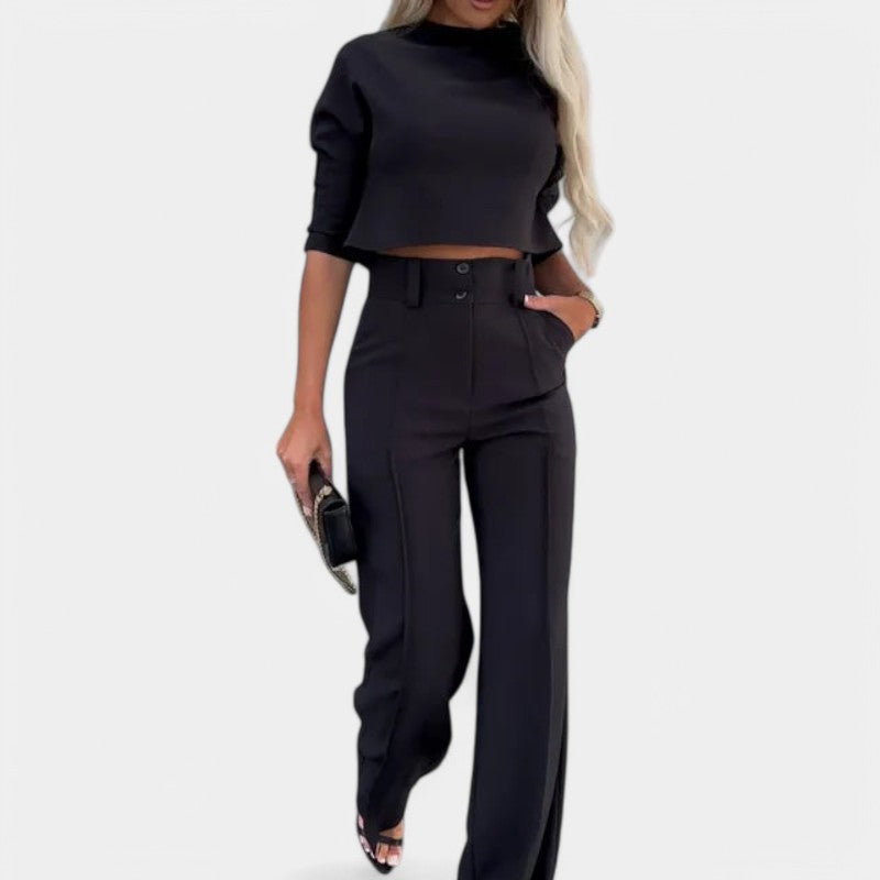 Carlot | Chic Tweedelige Flare Set