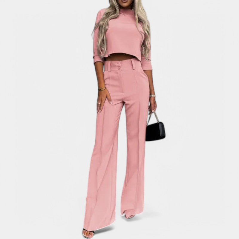 Carlot | Chic Tweedelige Flare Set