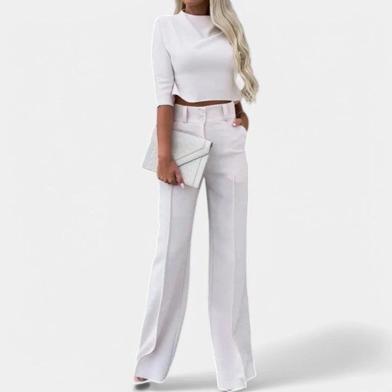 Carlot | Chic Tweedelige Flare Set