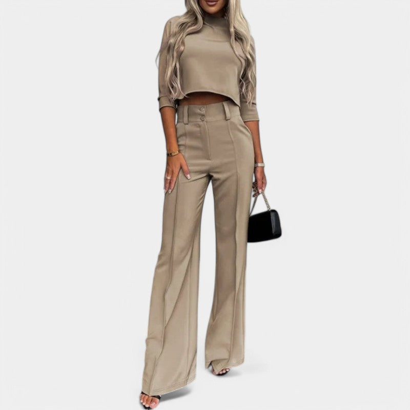 Carlot | Chic Tweedelige Flare Set