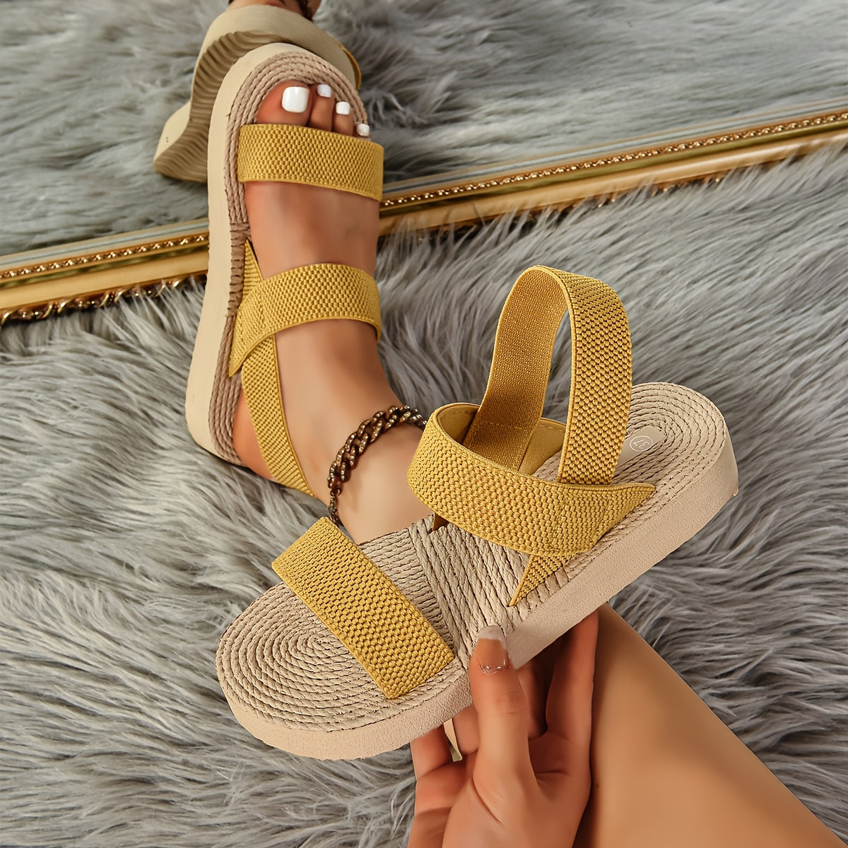 Rubi | Comfortabele Platform Sandalen met Dubbele Band