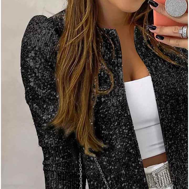 Renske | Glamour Pailletten Blazer